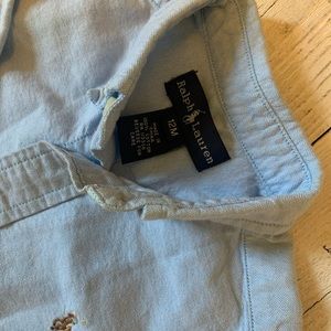 12 month polo Ralph Lauren button down shirt